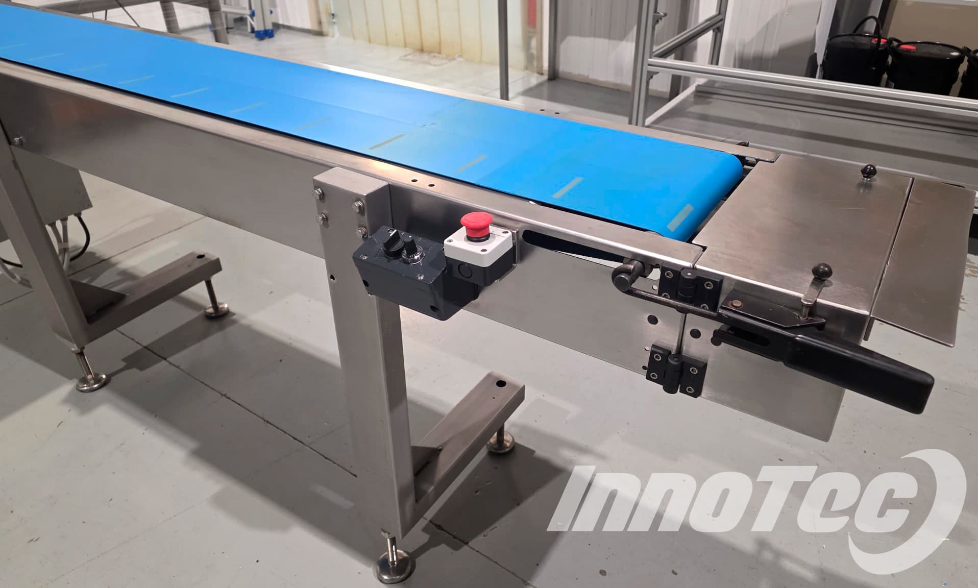 Cinta transportadora de banda azul miniatura 6