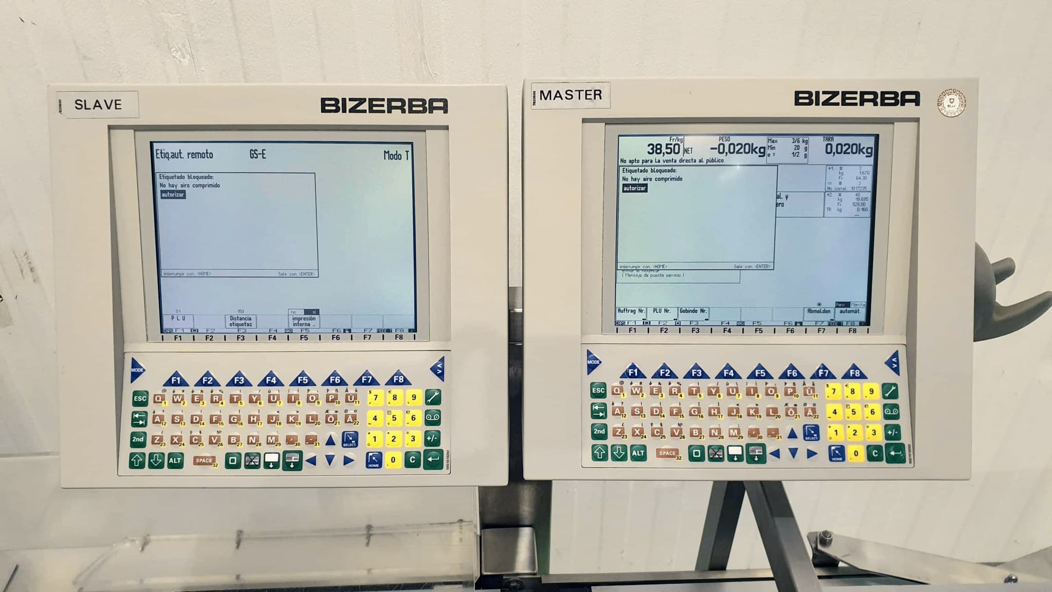 ETIQUETADORA AUTOMÁTICA BIZERBA GS ETIQUETADO SUPERIOR INFERIOR miniatura 8