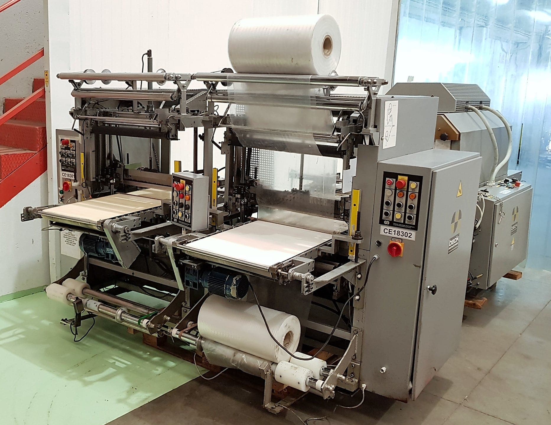 ENFAJADORA BECK RETRACTILADORA DOBLE SALIDA miniatura 3