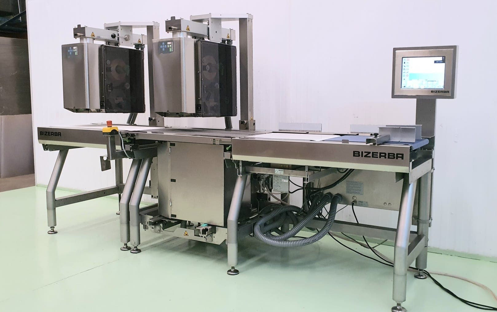 BIZERBA GLMI ETIQUETADORA PESADORA AUTOMÁTICA TRIPLE ETIQUETADO miniatura 4