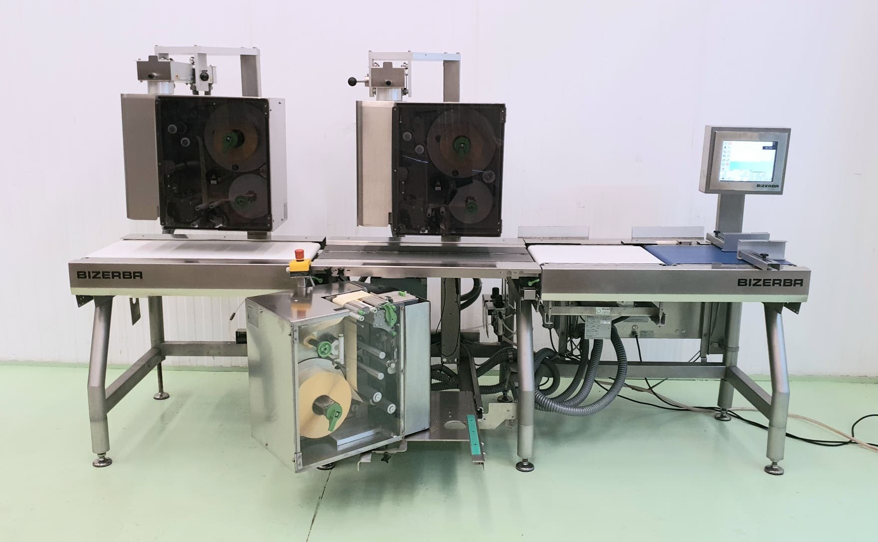 BIZERBA GLMI ETIQUETADORA PESADORA AUTOMÁTICA TRIPLE ETIQUETADO miniatura 6
