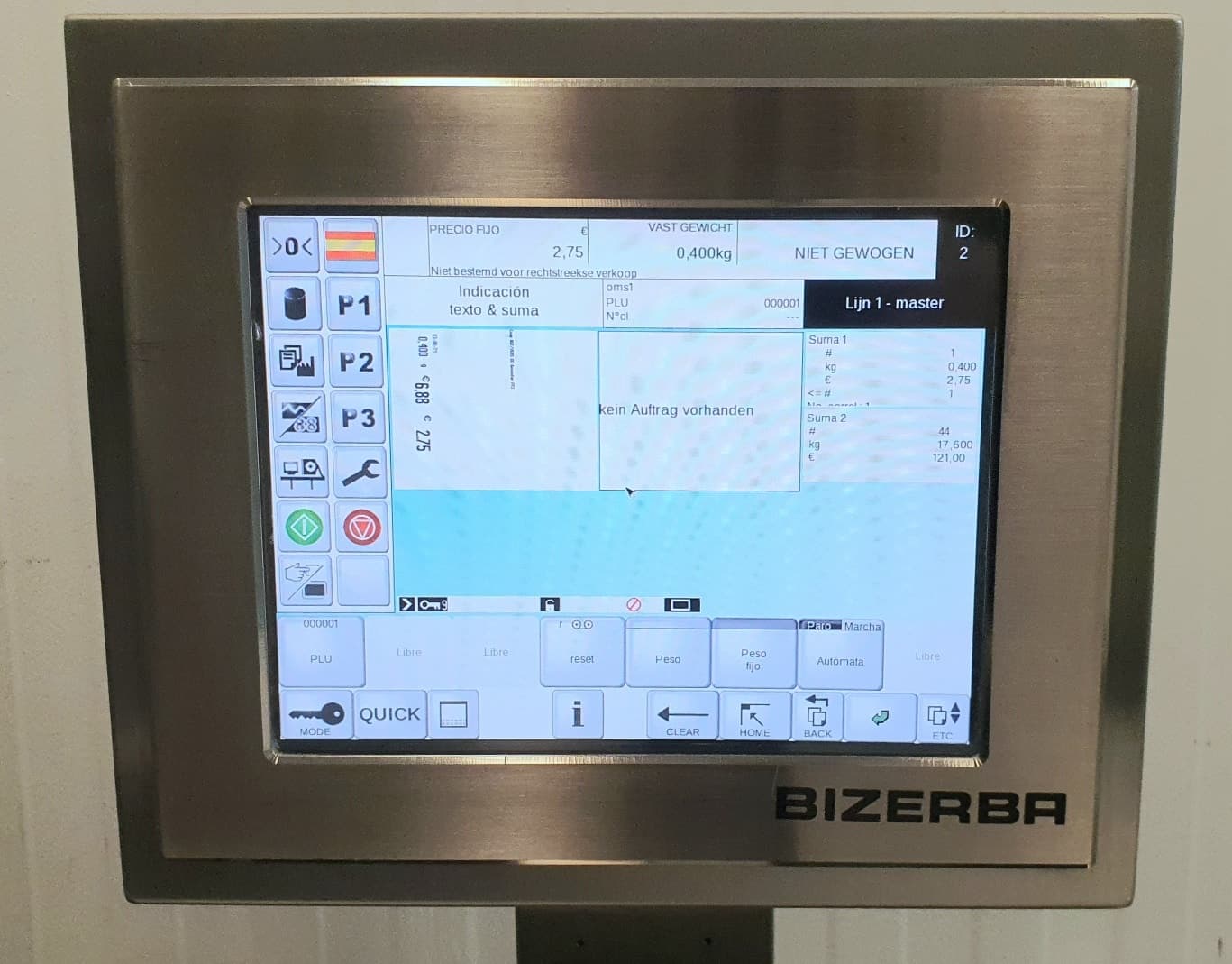 BIZERBA GLMI ETIQUETADORA PESADORA AUTOMÁTICA TRIPLE ETIQUETADO miniatura 9