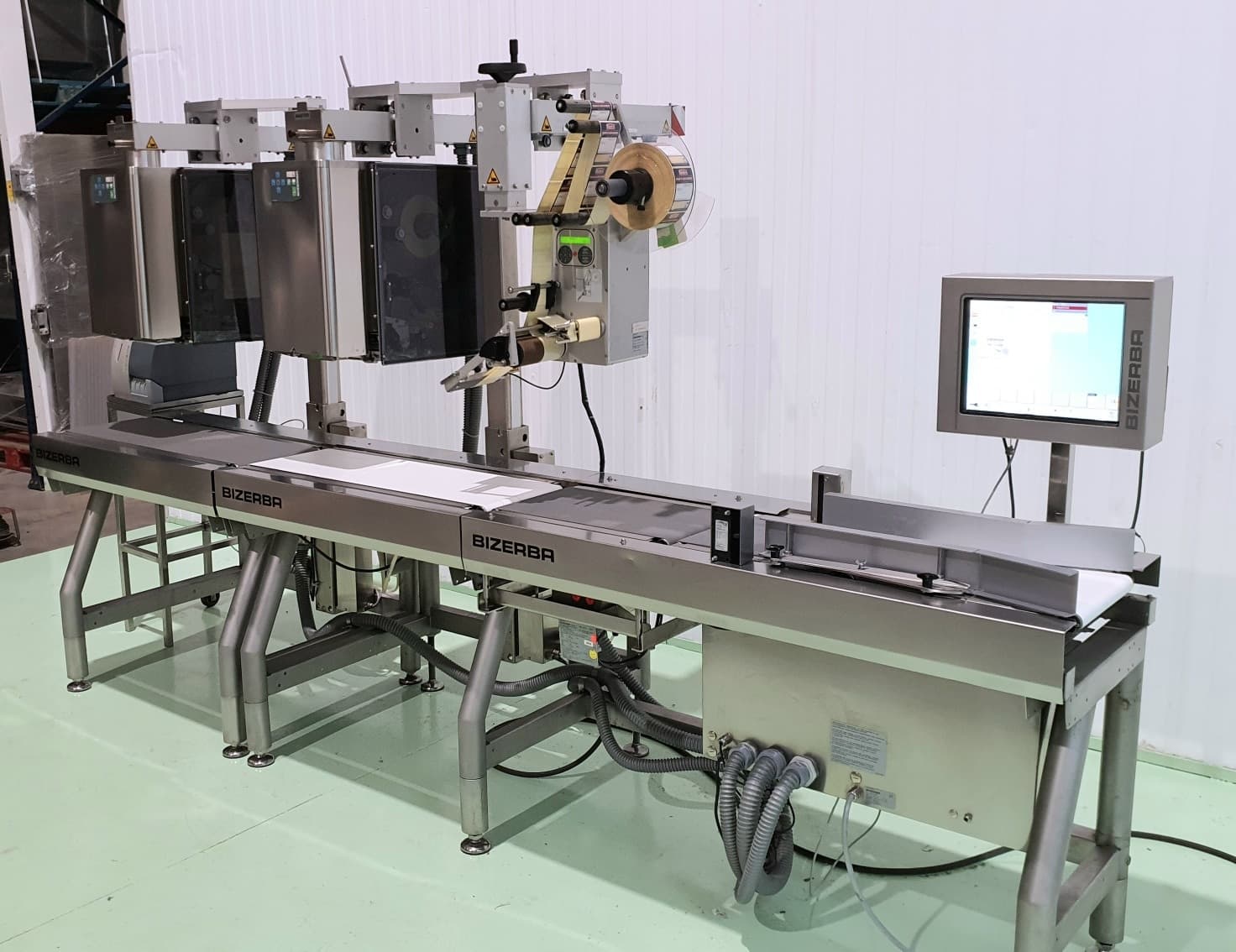 ETIQUETADORA PESADORA AUTOMÁTICA BIZERBA GLMI 2 CABEZAL miniatura 17