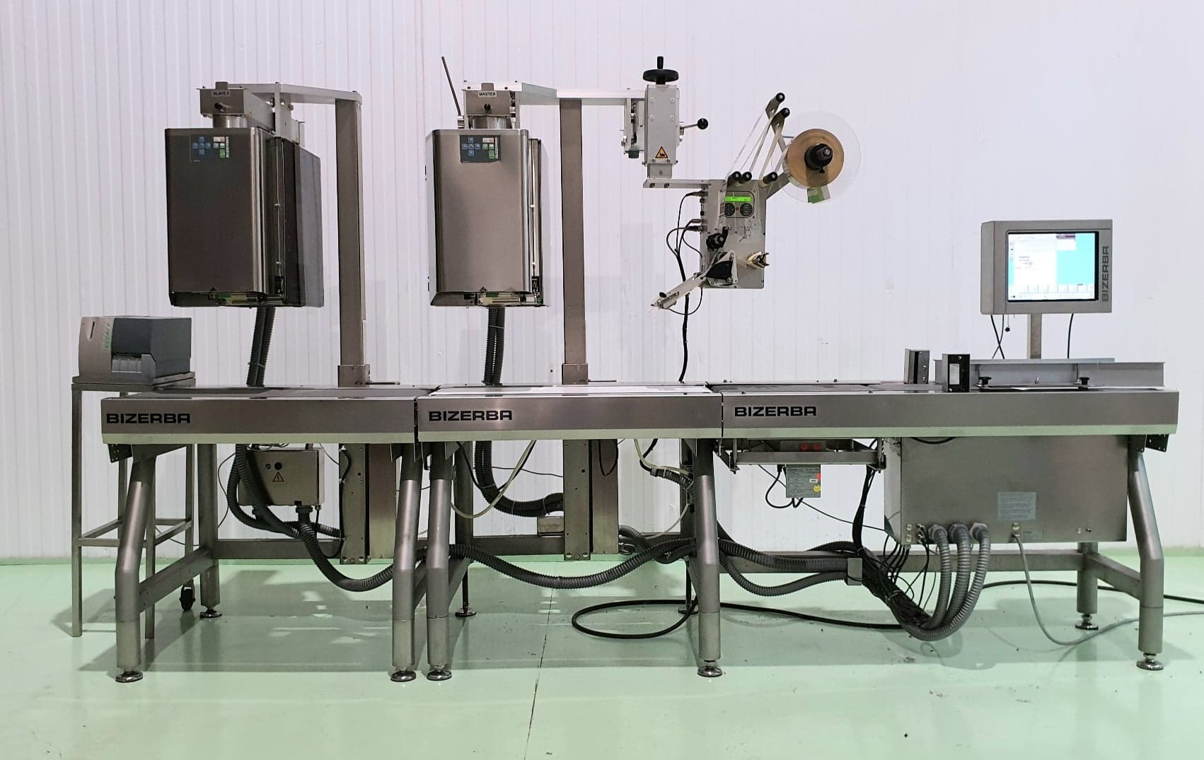 ETIQUETADORA PESADORA AUTOMÁTICA BIZERBA GLMI 2 CABEZAL miniatura 19