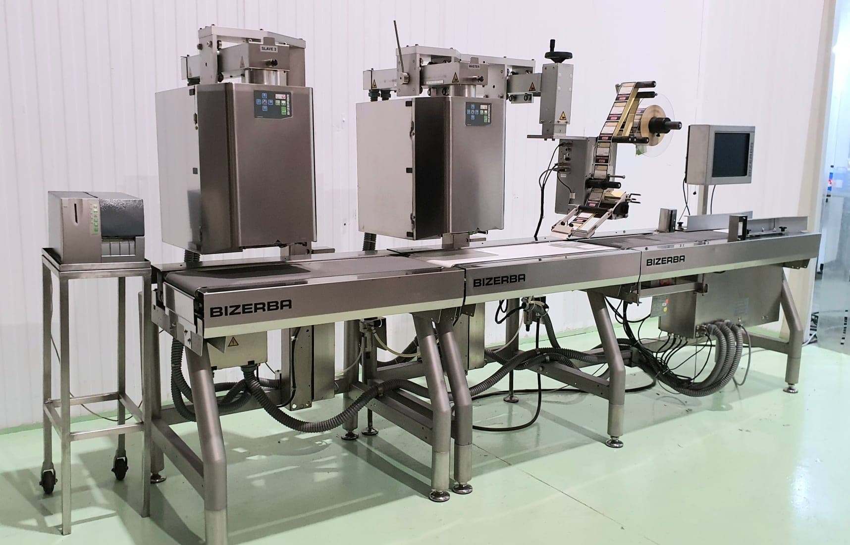 ETIQUETADORA PESADORA AUTOMÁTICA BIZERBA GLMI 2 CABEZAL miniatura 20