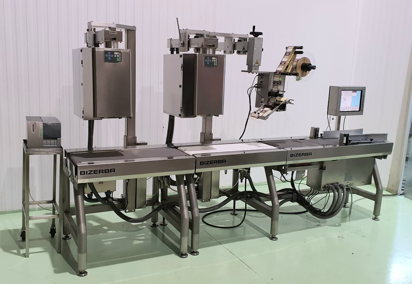 ETIQUETADORA PESADORA AUTOMÁTICA BIZERBA GLMI 2 CABEZAL miniatura 3