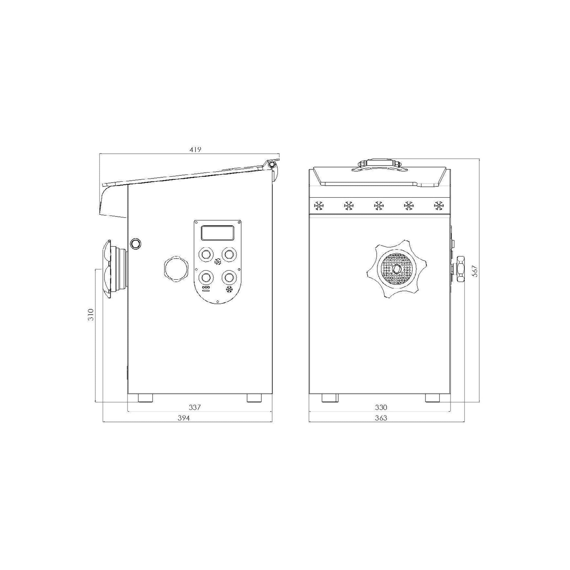 Picadora refrigerada power fr 82 miniatura 5
